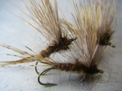 Montage mouche march brown aile en poil de cervides