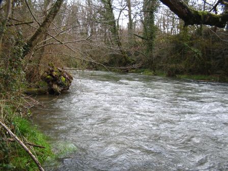 un bon spot sur le laurhibar mais trop d'eau aujourdhui