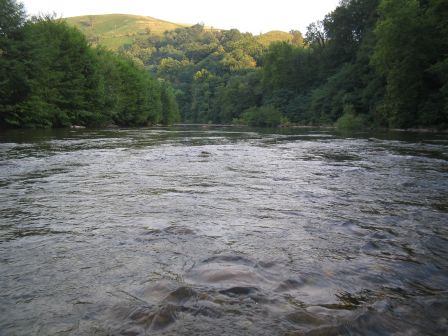 plat sur la Nive a Louhossoa au Pays Basque