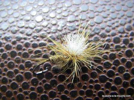 Photo de la mouche klinkoreille - fusion du klinkhammer et de l'oreille de lievre, juin 2010 xxx