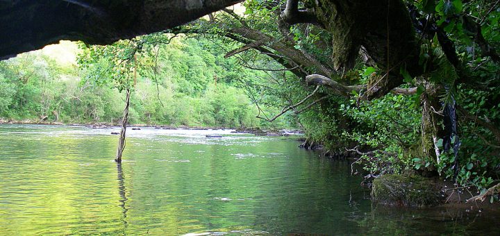 berge bordure riviere Nive au Pays Basque